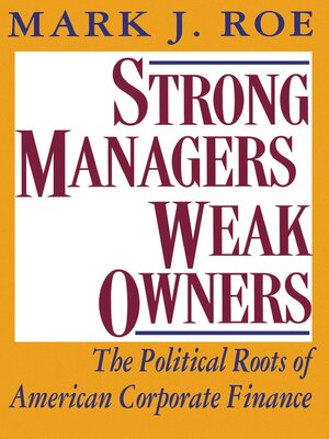 cover image of Strong Managers, Weak Owners